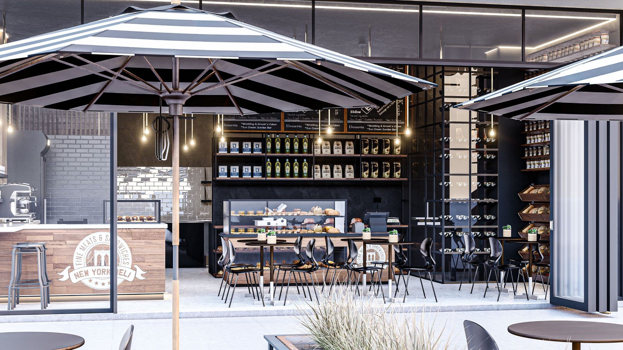 The New York Deli — Restaurant architecture by Studio3B — view 1
