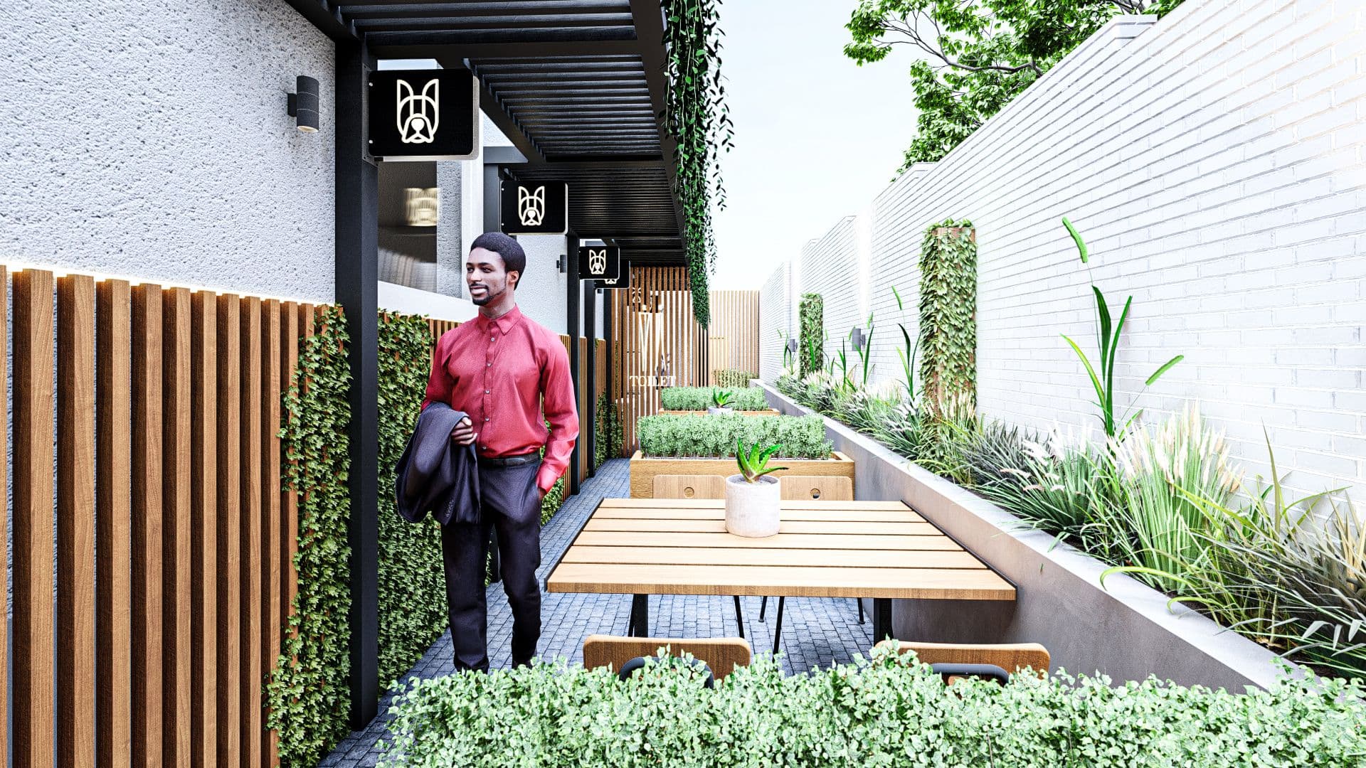 Boston Brew Cafe — Restaurant architecture by Studio3B — view 3