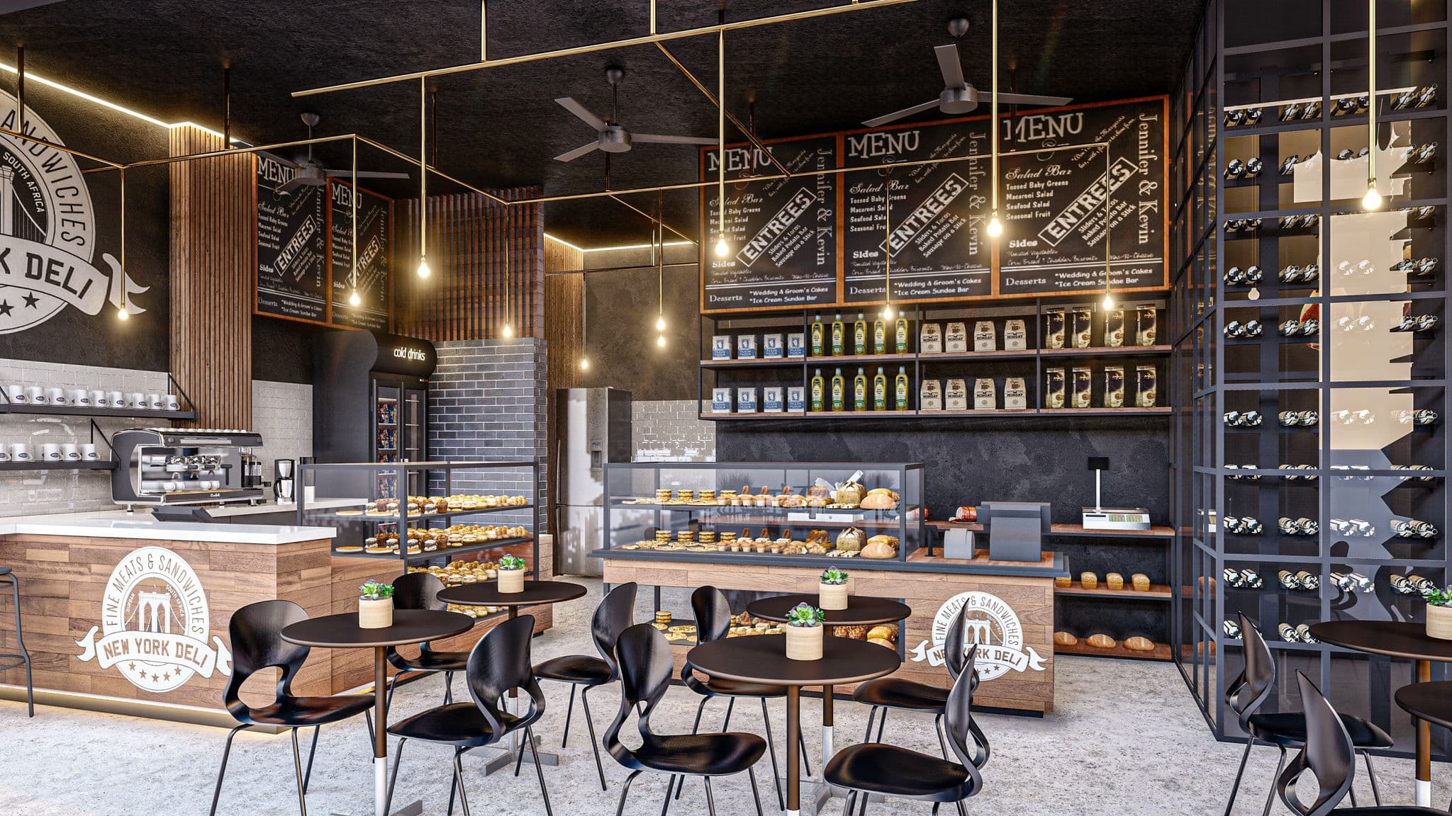 The New York Deli — Restaurant architecture by Studio3B